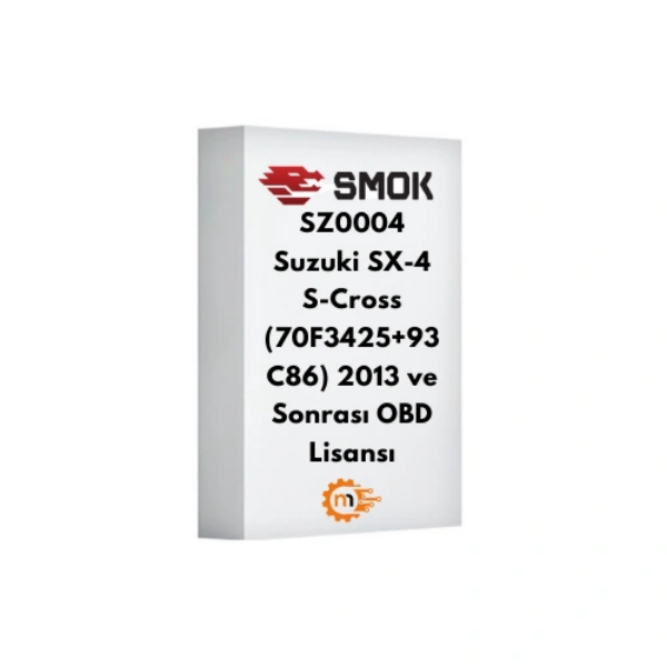 SZ0004 Suzuki SX-4 S-Cross (70F3425+93C86) 2013 ve Sonrası OBD Lisansı resmi